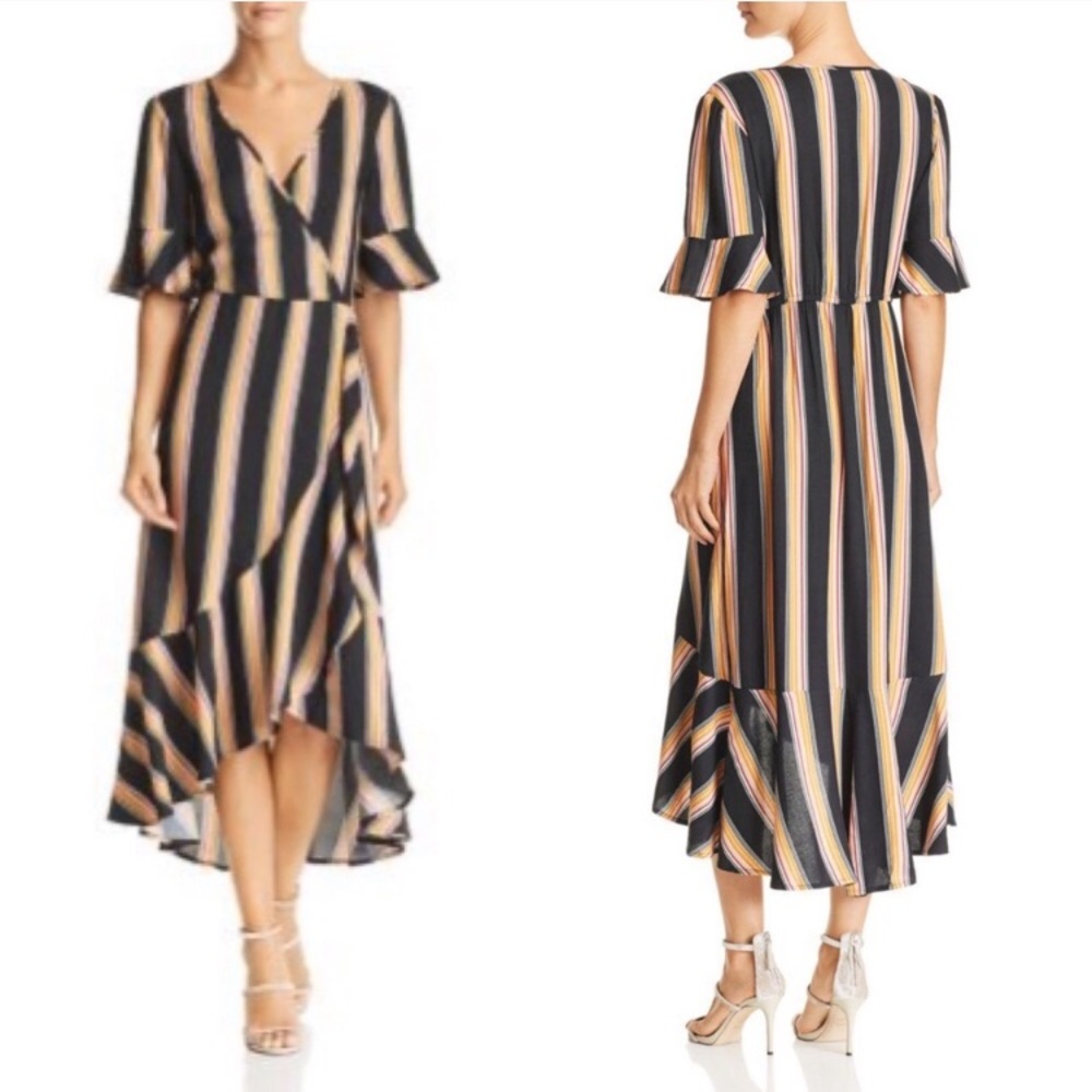 Band of Gypsies  Victoria Striped midi dress